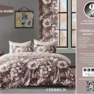 Cherry-AB 9 PCB Queen Size Bedding Set