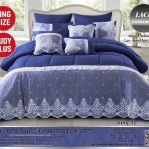 7 Pcs Lace Comforter Sets