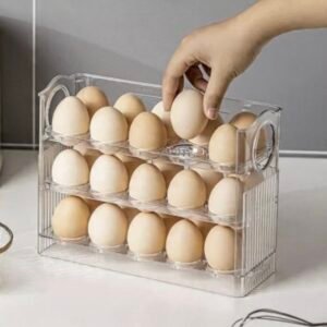 Transparent Double-Layer Egg Storage Rack